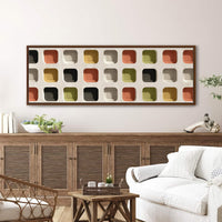 Canvas wall art in interior setting.