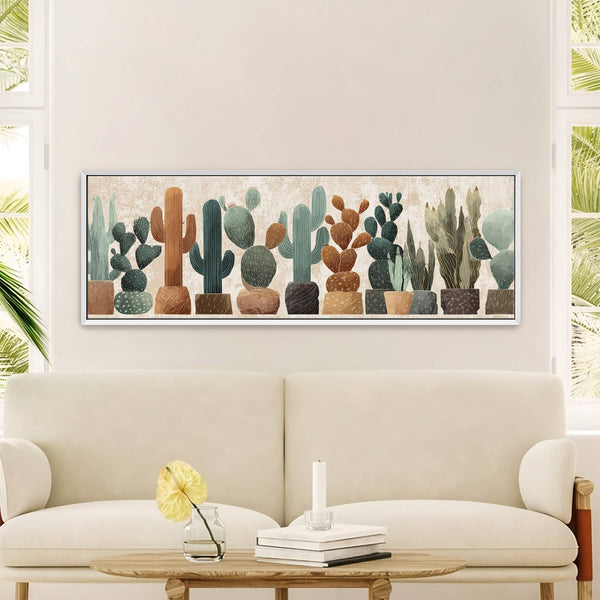 Canvas wall art in interior setting.