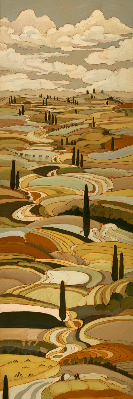 Tuscan Rolling Hills Landscape Canvas Print