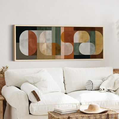 Geometric Abstract Shapes Canvas Print