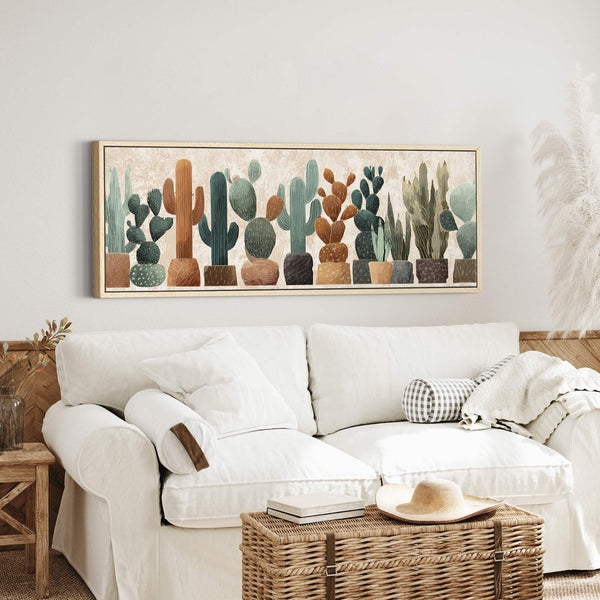 Canvas wall art in interior setting.