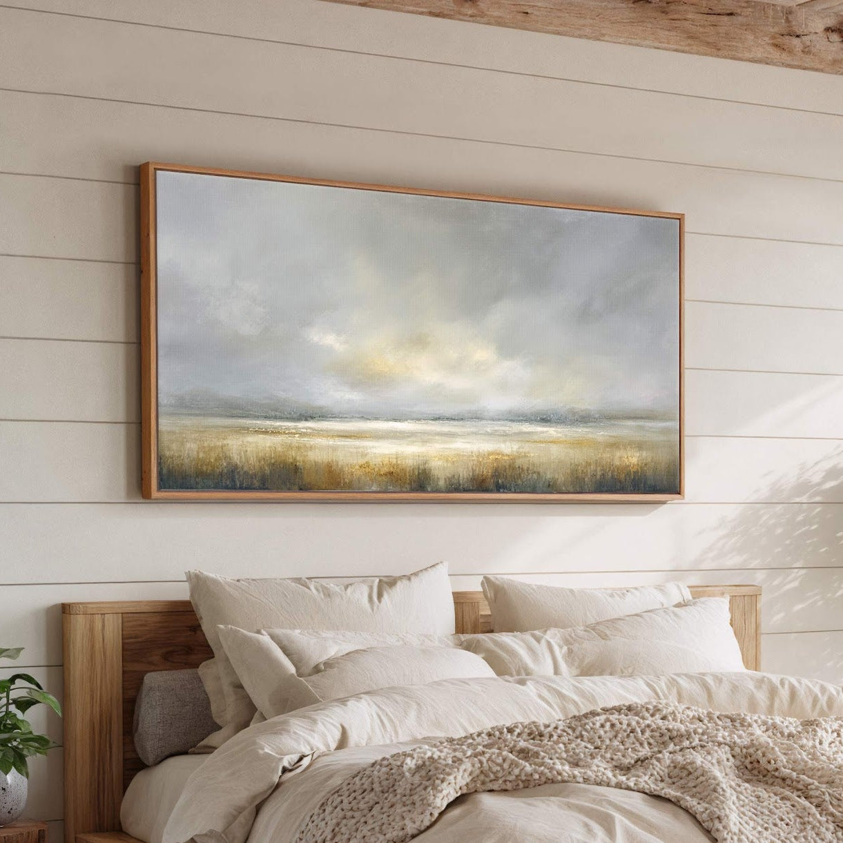 Dreamy Landscape Field Canvas Print