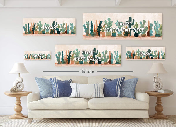 Canvas wall art in interior setting.