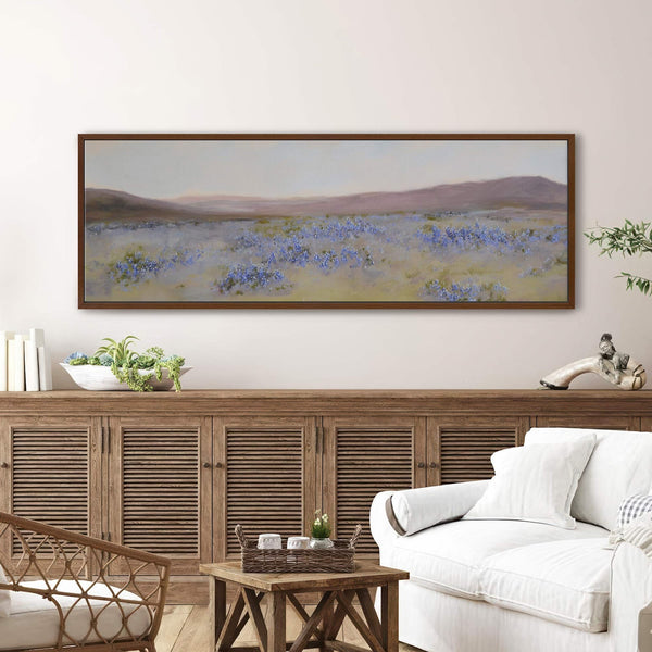 Canvas wall art in interior setting.