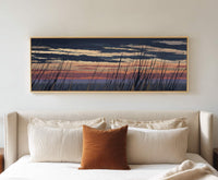 Canvas wall art in interior setting.