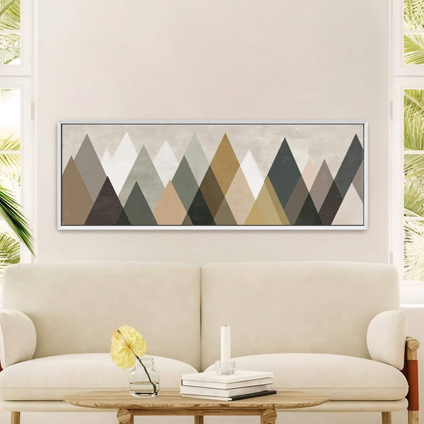 Canvas wall art in interior setting.