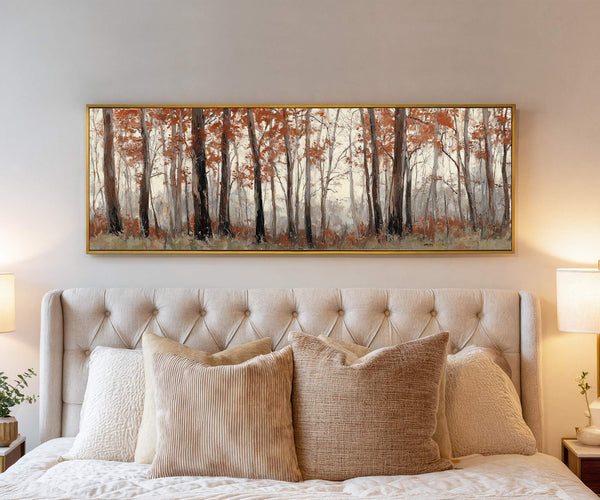 Canvas wall art in interior setting.