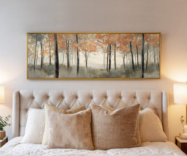 Canvas wall art in interior setting.
