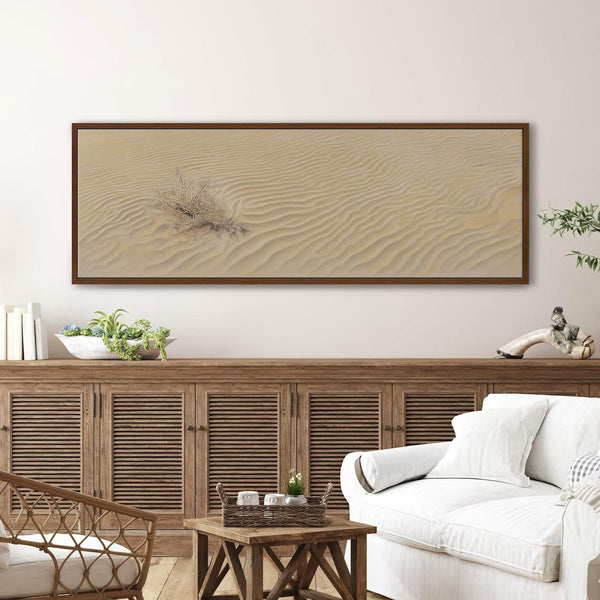 Canvas wall art in interior setting.