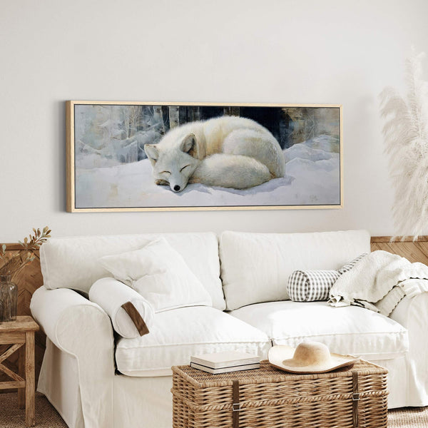 Canvas wall art in interior setting.