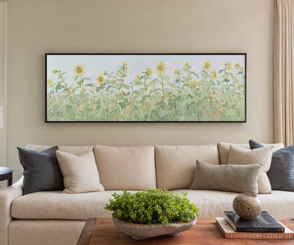 Canvas wall art in interior setting.