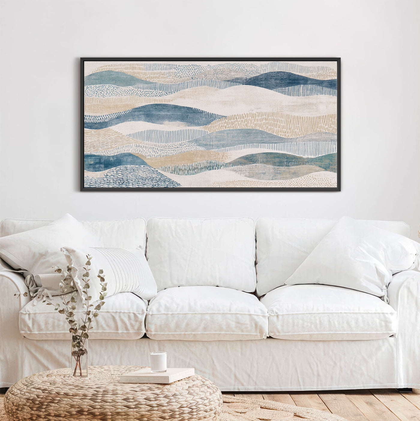 The Coastal Undulations Abstract Art Print