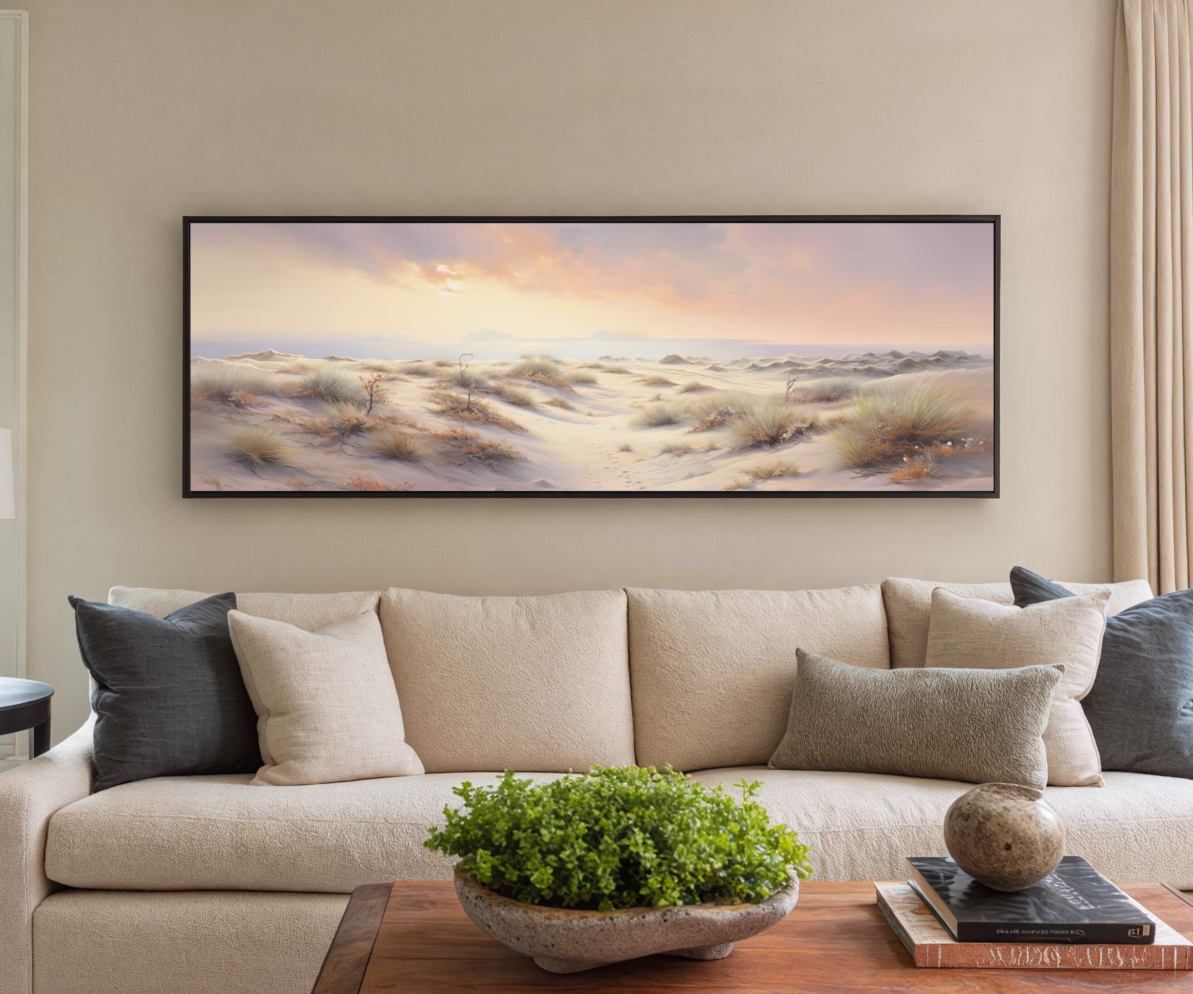 Golden Dunes – Desert Landscape Canvas Art