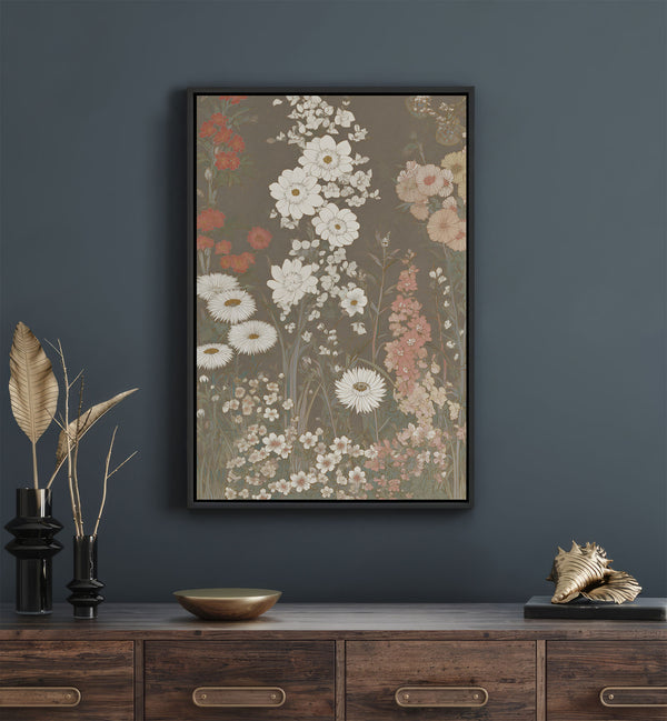 Der botanische Wandteppich Wildblumen-Kunstdruck