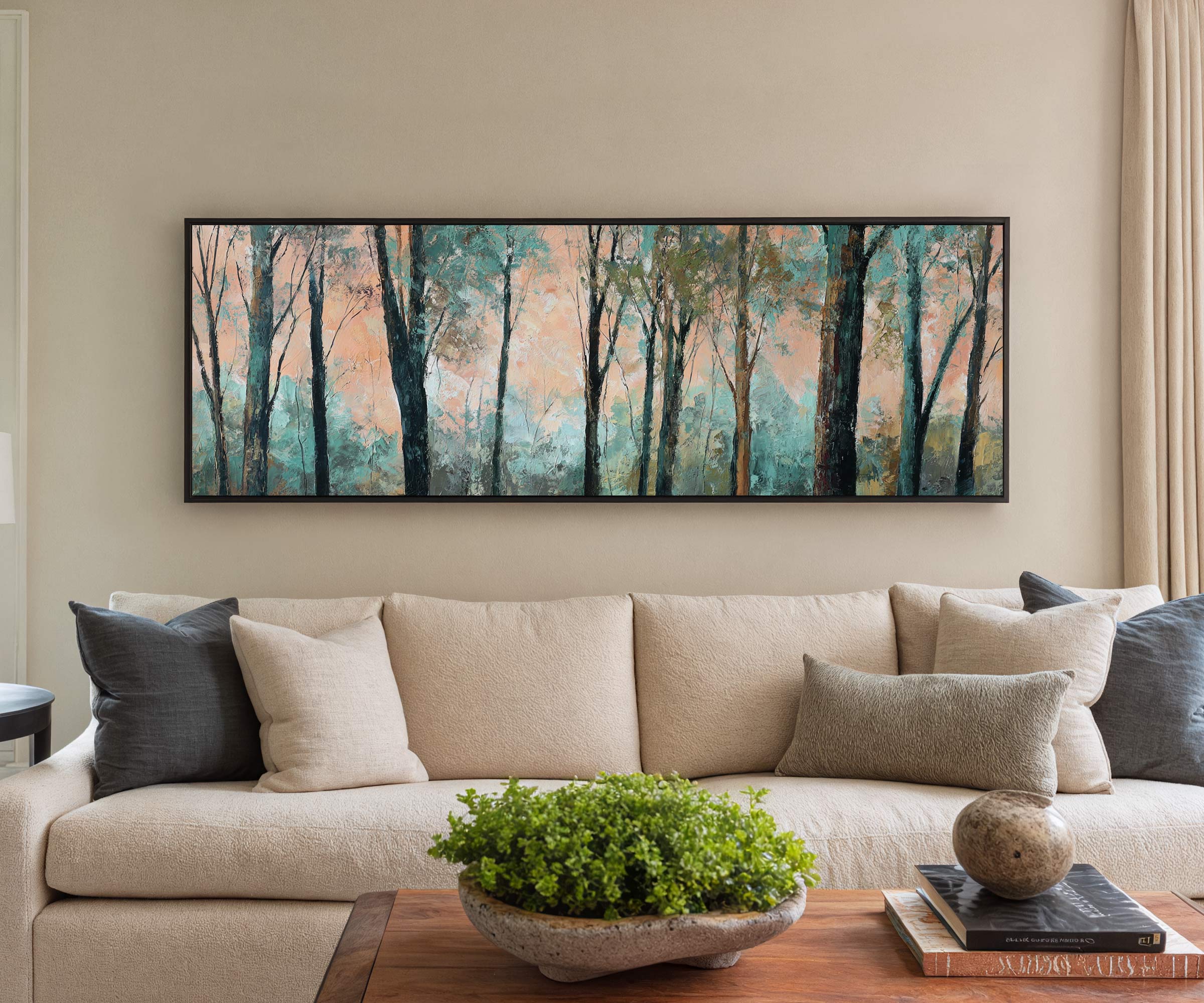 Whispering Grove – Forest Landscape Canvas Art