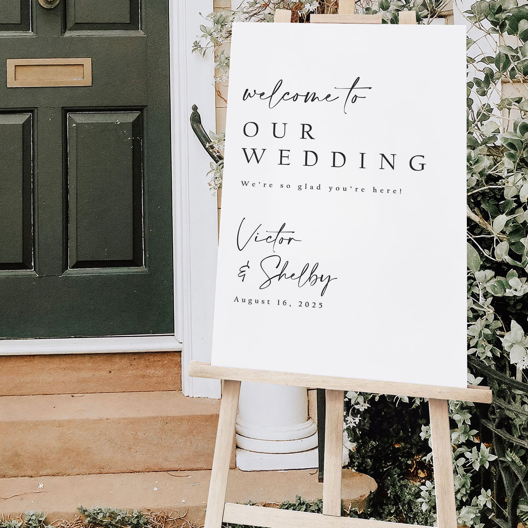 Personalized Wedding Welcome Sign D15