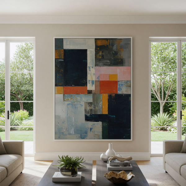 Abstract Geometric Canvas Art Print
