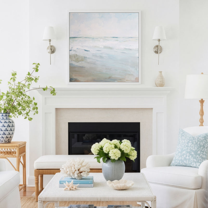 The Coastal Horizon Seascape Art Print