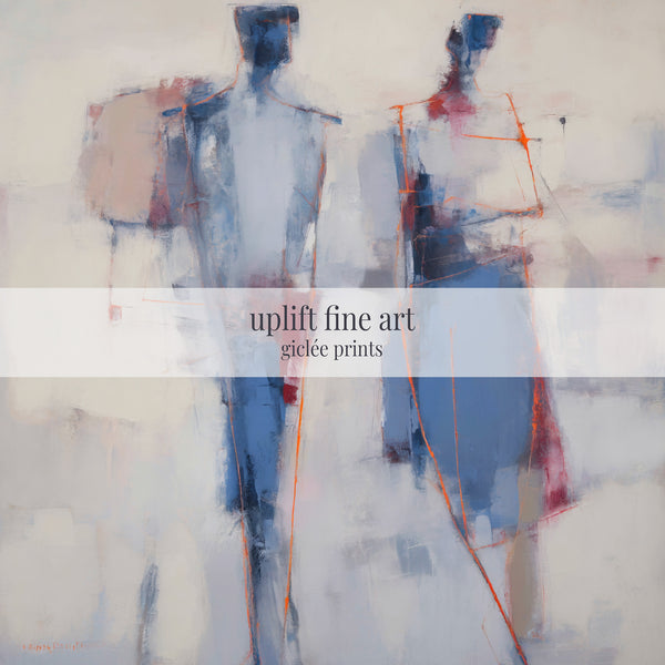 The Harmonious Duo Abstract Art Print