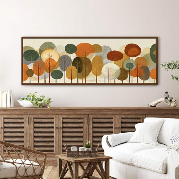 Canvas wall art in interior setting.