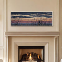 Canvas wall art in interior setting.