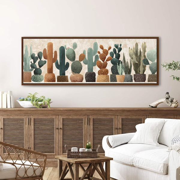 Canvas wall art in interior setting.