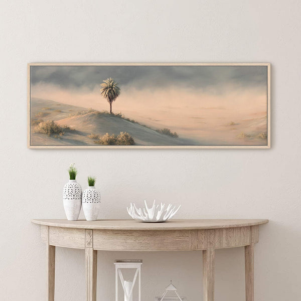Canvas wall art in interior setting.