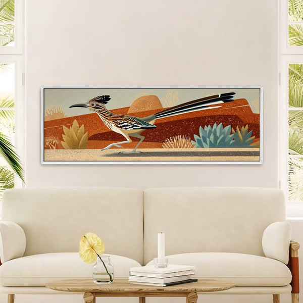 Canvas wall art in interior setting.