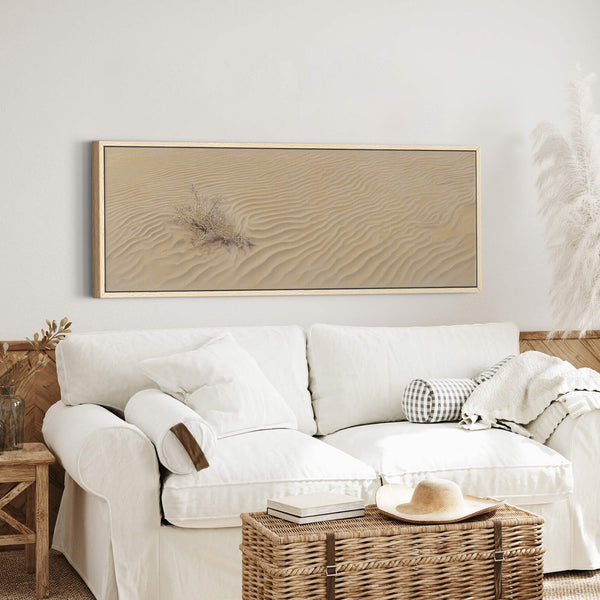 Canvas wall art in interior setting.
