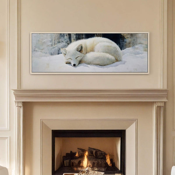 Canvas wall art in interior setting.