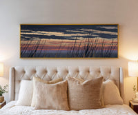Canvas wall art in interior setting.