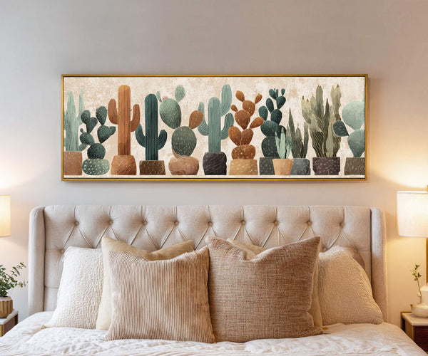 Canvas wall art in interior setting.
