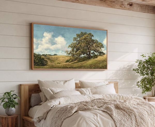 Canvas wall art in interior setting.
