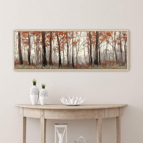Canvas wall art in interior setting.