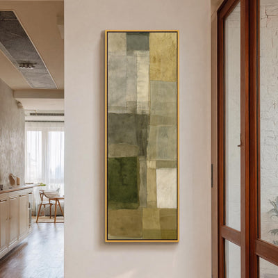 Abstract Geometric Earth Tones Canvas Print