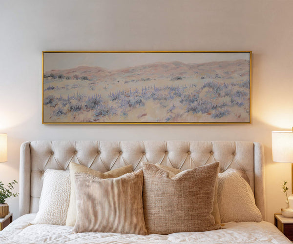 Canvas wall art in interior setting.