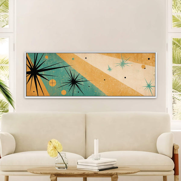 Canvas wall art in interior setting.