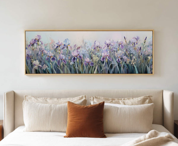 Canvas wall art in interior setting.