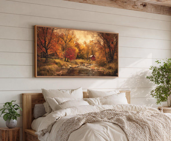 Canvas wall art in interior setting.