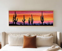 Canvas wall art in interior setting.