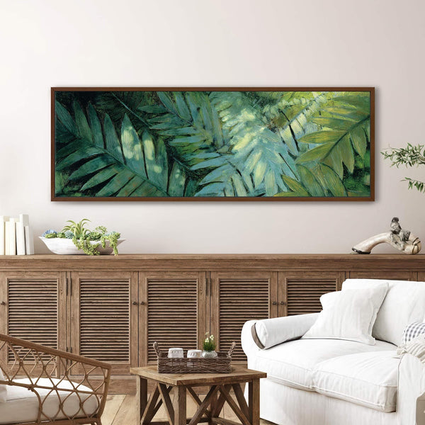 Canvas wall art in interior setting.