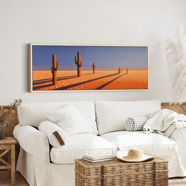 Canvas wall art in interior setting.