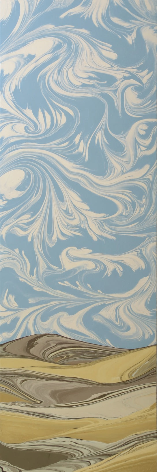 Abstract Marbled Sky Landscape Canvas Print