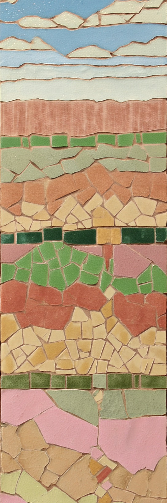 Impression sur toile Paysage en mosaïque abstraite
