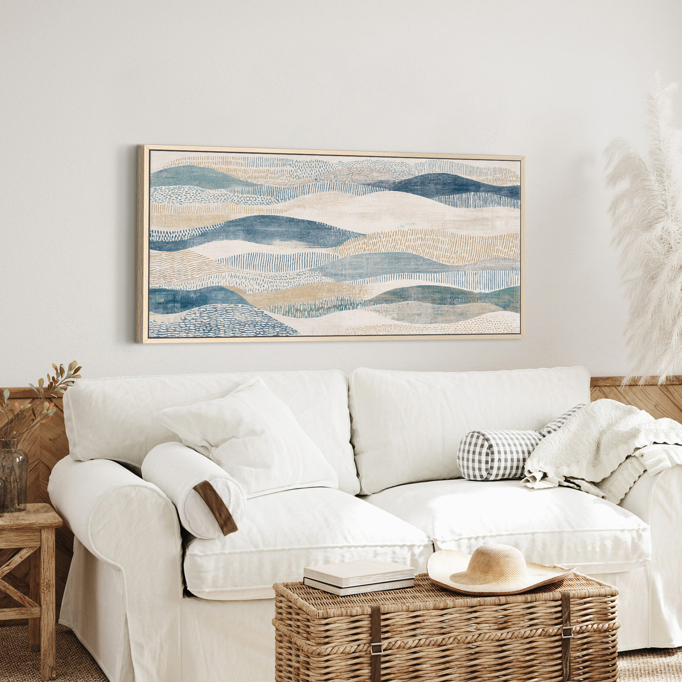 The Coastal Undulations Abstract Art Print