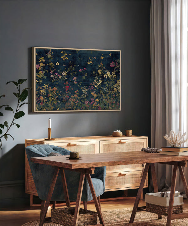 Moody Floral Wall Art Print