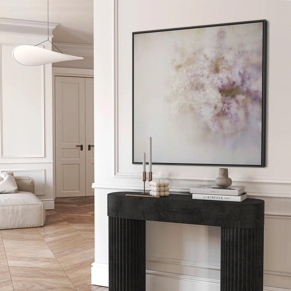 The Ethereal Lilac Bloom Abstract Art Print