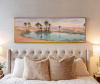 Desert Oasis Canvas Wall Art Print