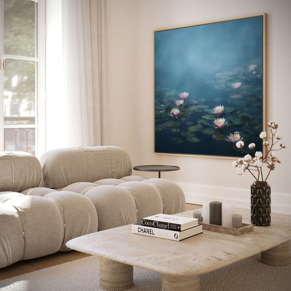 The Ethereal Water Lilies Pond Art Print