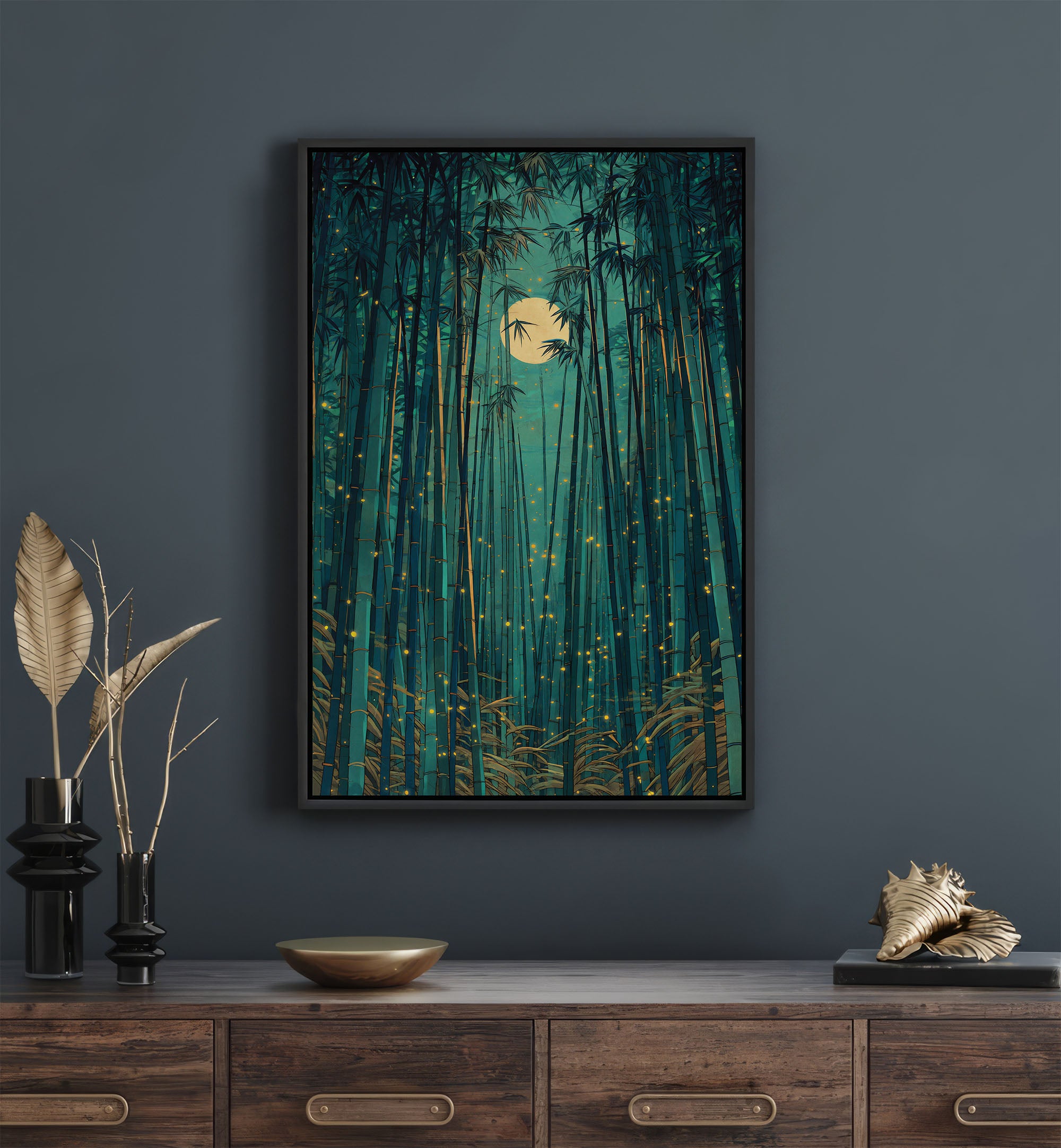 The Enchanted Bamboo Forest Art Print